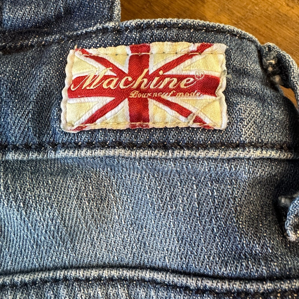 Machine Nouvelle Mode Women’s Denim Crop Y2K Overalls - Picture 3 of 13